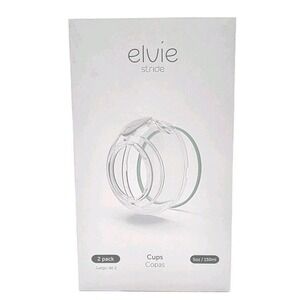 Elvie Stride Secure Breast Milk Collection Cups 2 Pack 5oz Breast Feeding NWT‎